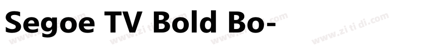 Segoe TV兰亭黑 Bold Bo字体转换